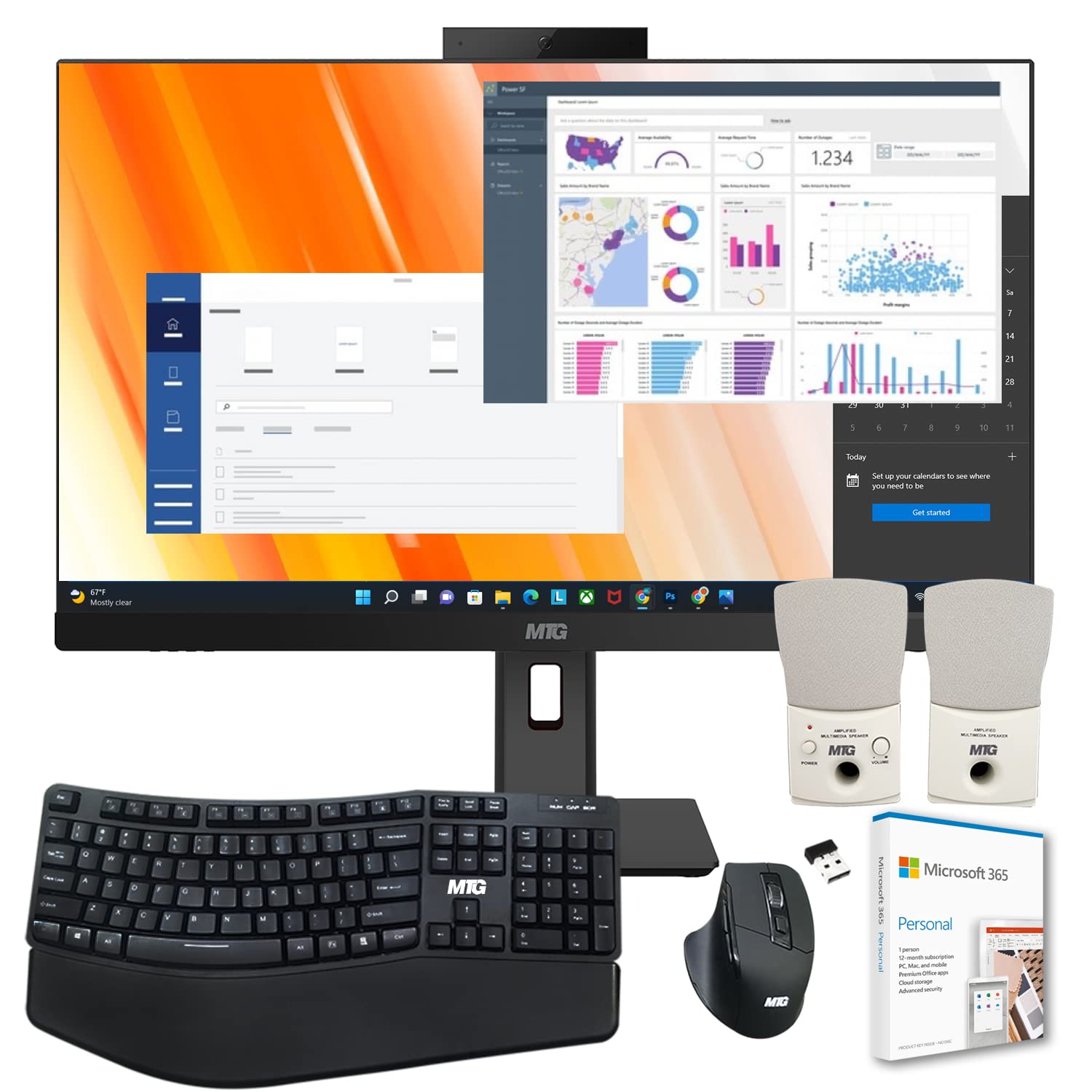 Amazon.com: MTG Yama 24 inch, FHD Touchscreen, Productivity Pro